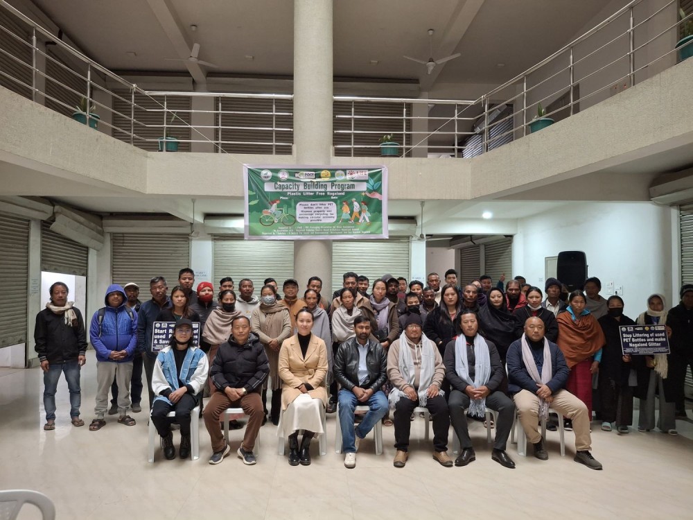 Eco-Warriors Nagaland & Lakshya Conducted Capacity-Building Program on Waste Litter at Kohima Municipal Council Office along with KMC staffs and sanitation workers.