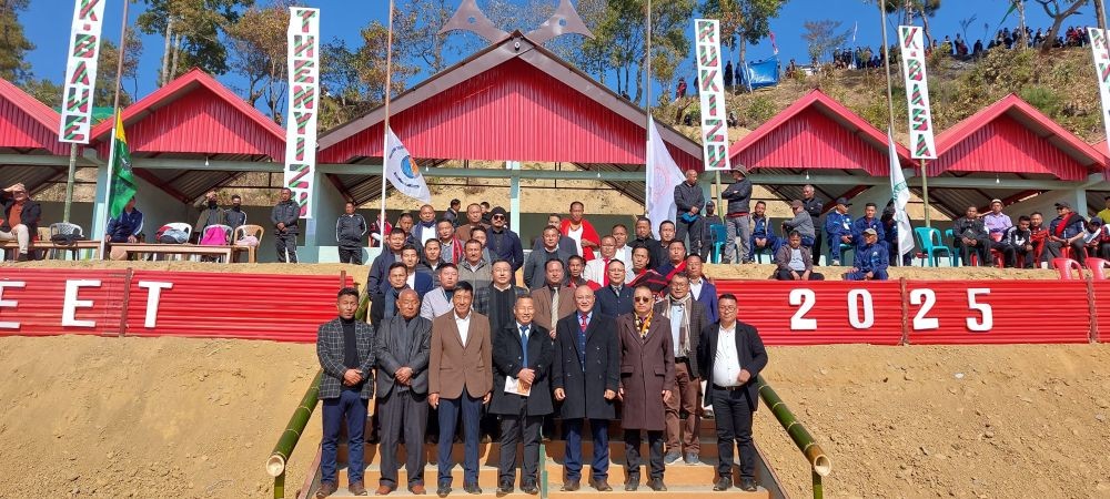 Kudecho Khamo with Thenyizu Village Council, CAGSA officials and others on January 7 at Thenyizu village. Morung Photo