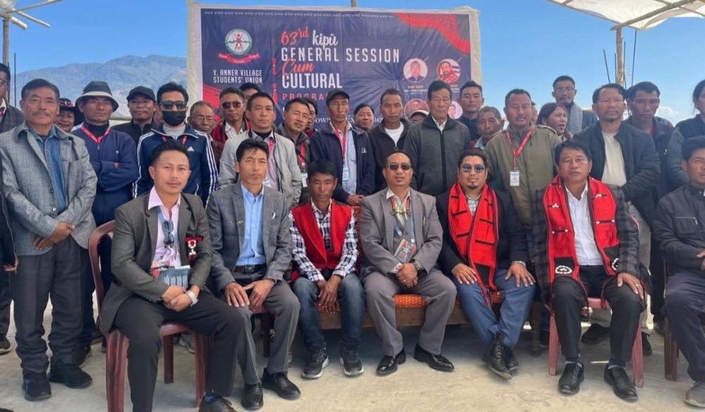 Officials and others during the 63rd general session of Y Anner Village Students’ Union held on January 11. (DIPR Photo)