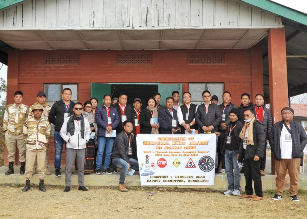 National Road Safety Month was observed at Atoizu Town on January 28.
