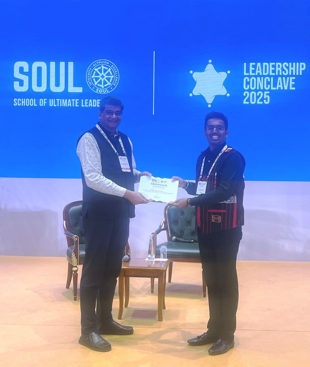 CEO of NITI Nagaland participated in School of Ultimate Leadership (SOUL) Conclave at Bharat Mandapam in New Delhi.
