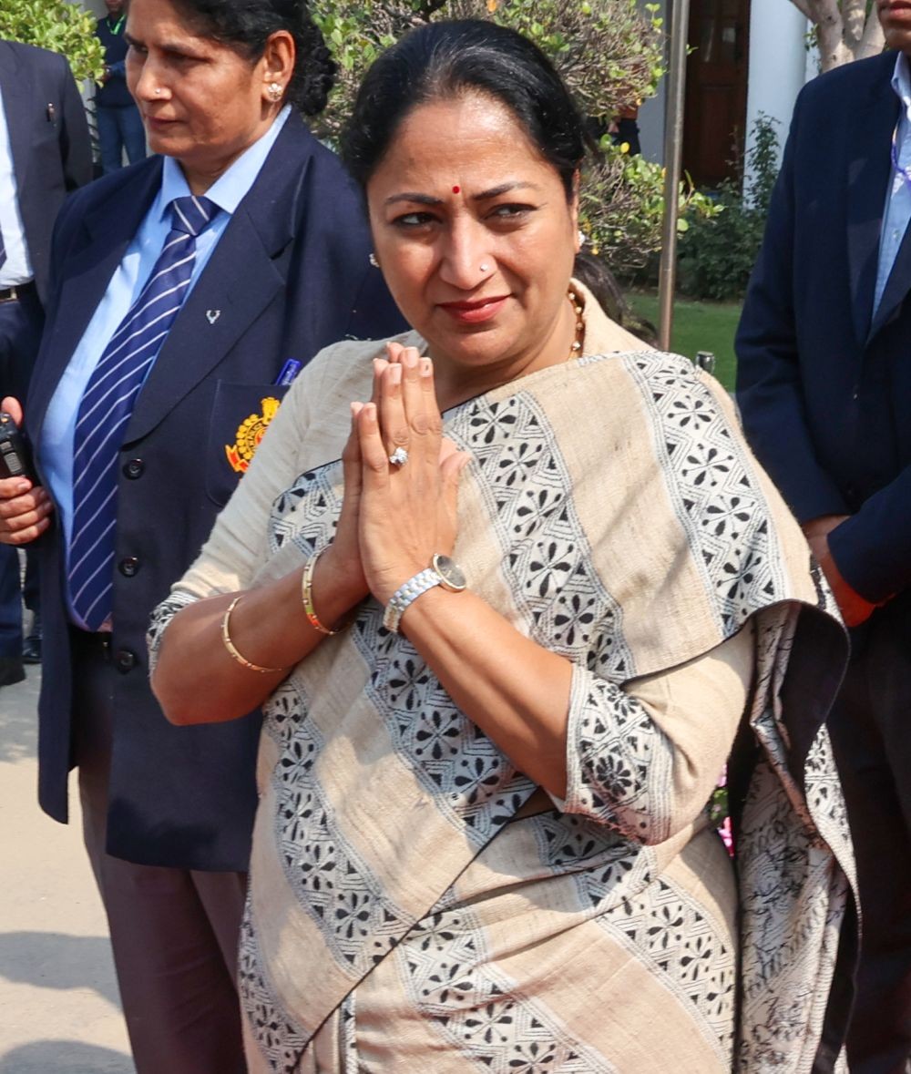 New Delhi: Delhi Chief Minister Rekha Gupta at the State Legislative Assembly in New Delhi on Tuesday, February 25, 2025. (Photo: IANS/Prem Nath Pandey)