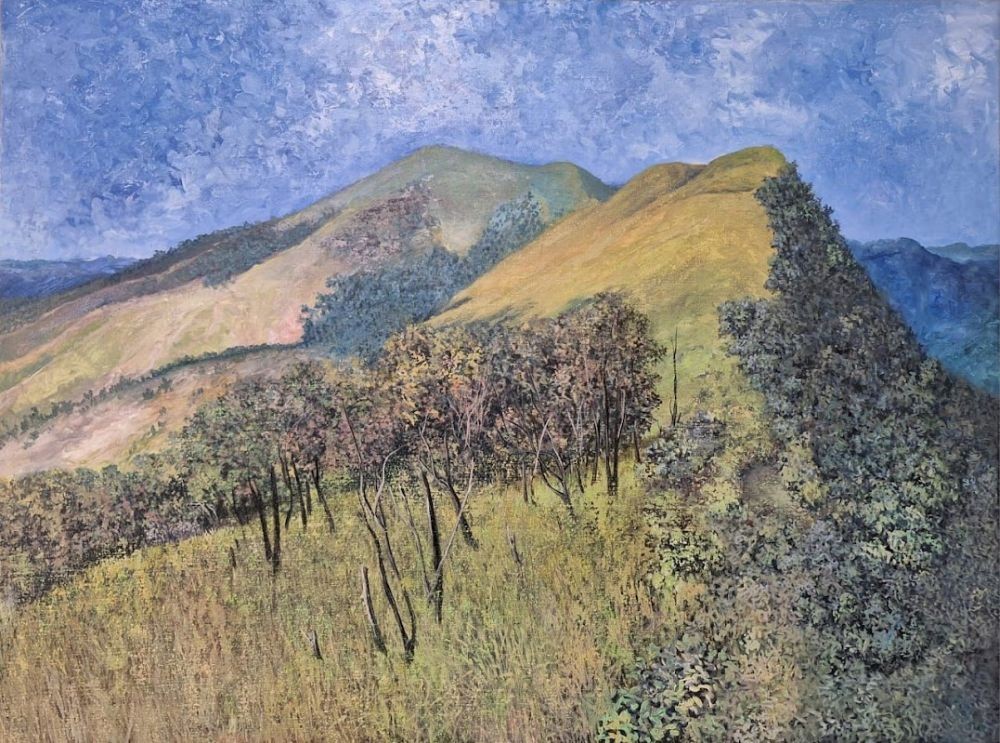 One of the art works to be exhibited at the forthcoming art exhibition in Kohima.