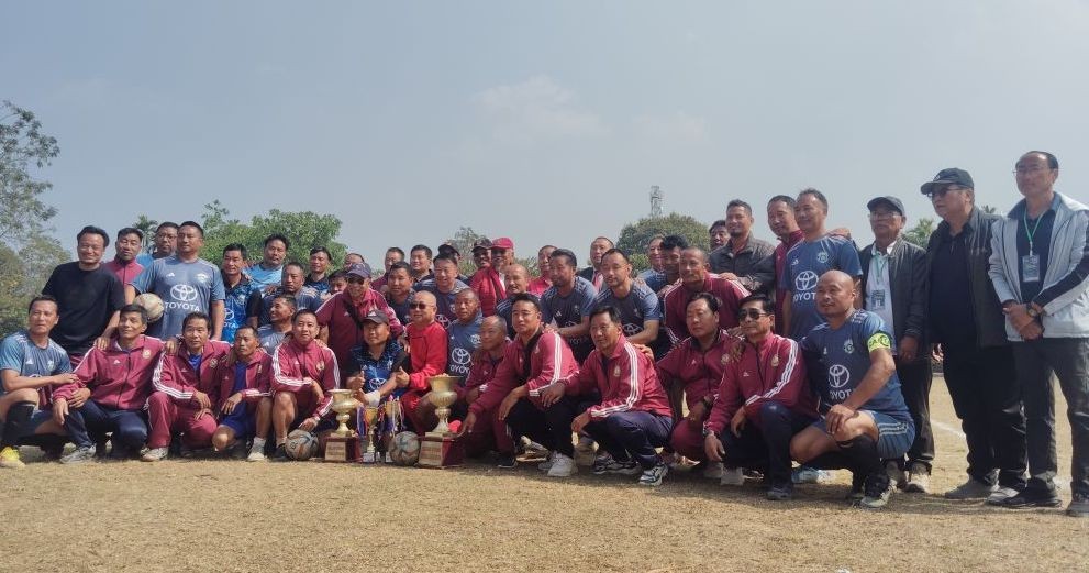 Champions KDVFA with the DDVFA team and others on February 14.