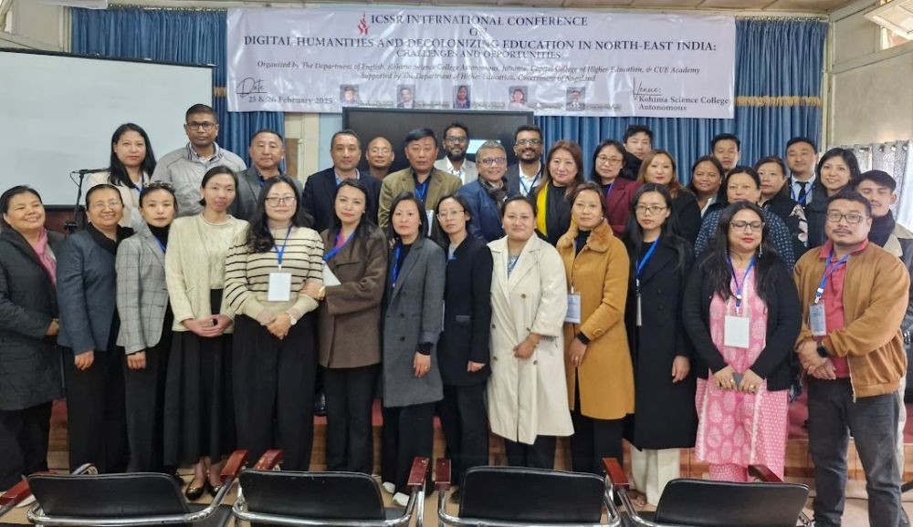 Speakers and other dignitaries during ICSSR International Conference on February 25. (Morung Photo)