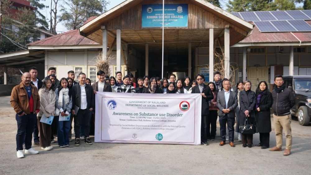 An awareness programme on Substance Use Disorder was held at Kohima Science College, Jotsoma.