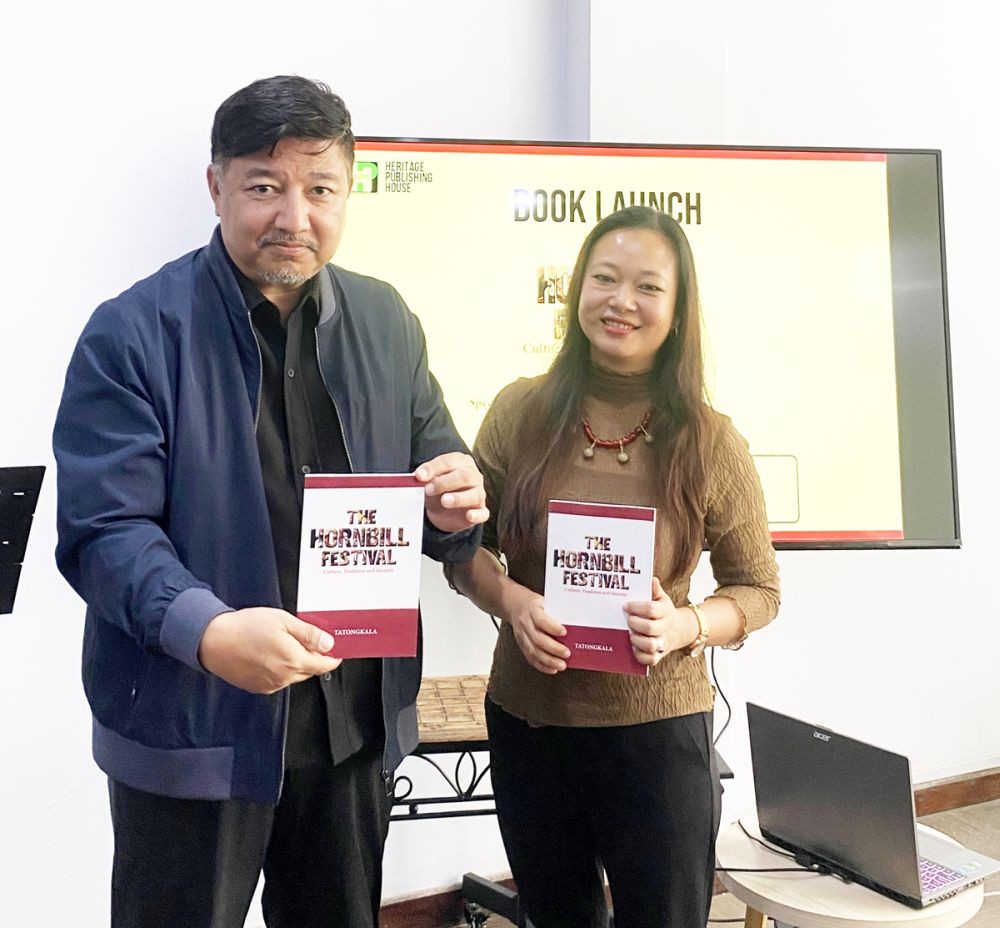 The author Dr. Tatongkala with Abu Metha, Advisor to the Chief Minister during her book launch.
