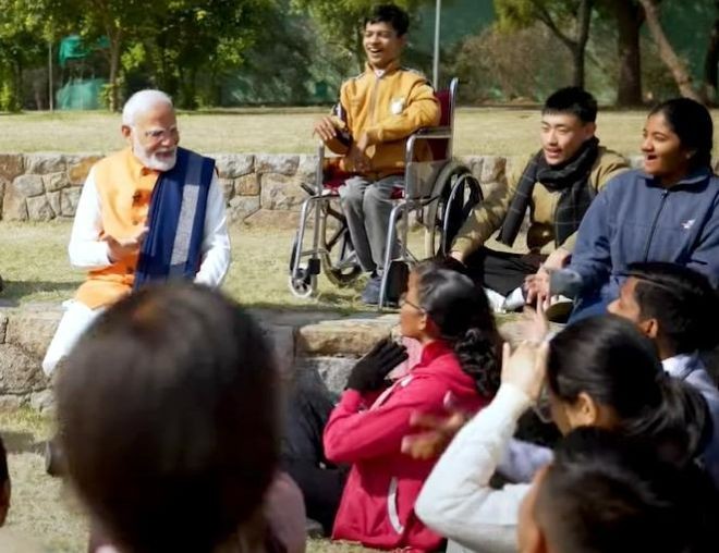 Three cadets from Sainik School Punglwa represented Nagaland in the 8th Edition of Pariksha Pe Charcha (PPC) event 2025 held at New Delhi.