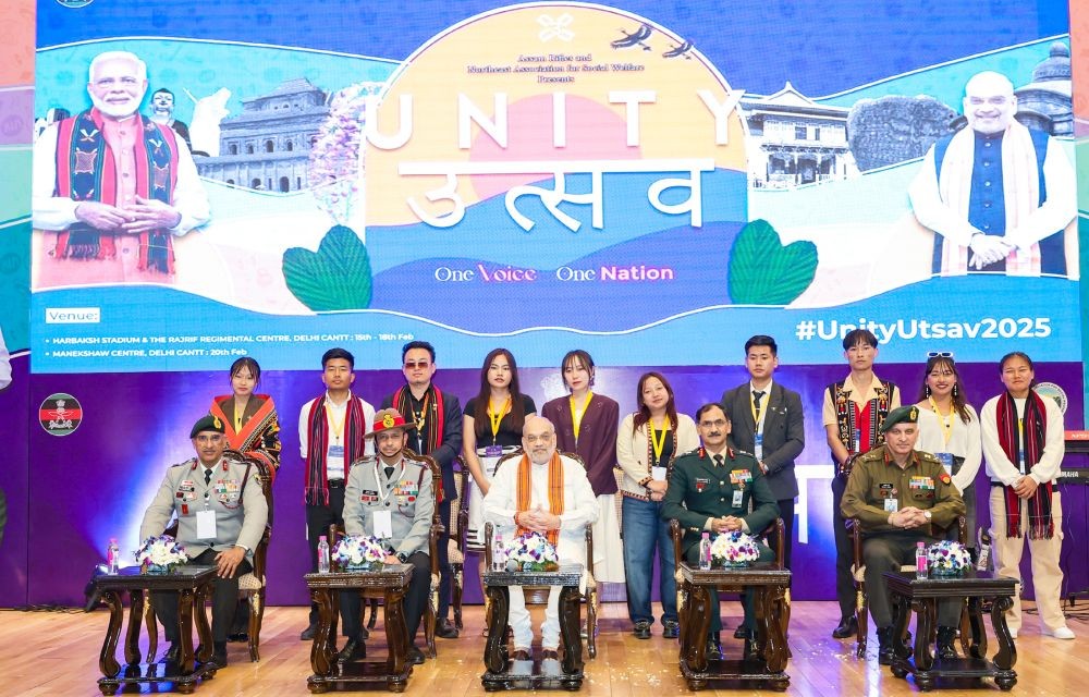 The Union Minister for Home Affairs and Cooperation, Amit Shah attends ‘Unity Utsav - One Voice, One Nation’ festival organised by Assam Rifles as the chief guest, in New Delhi on February 20. (PIB Photo)
