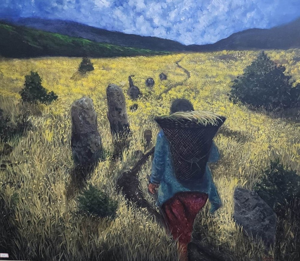 Art works on display at Terra Verde’- Art Exhibition in Kohima.
