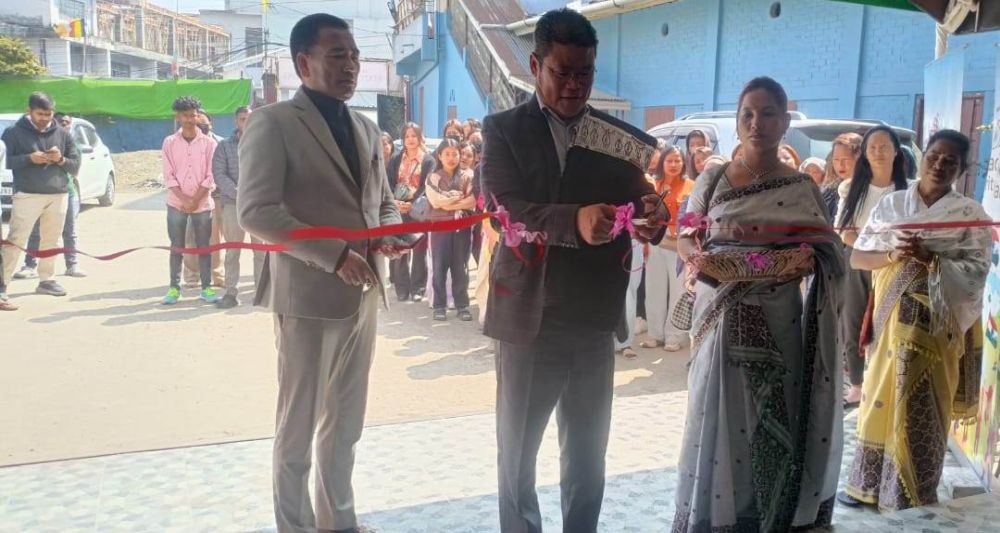 Rokovisa Chase inaugurates State Handloom Expo in Kohima on February 26. (Morung Photo)