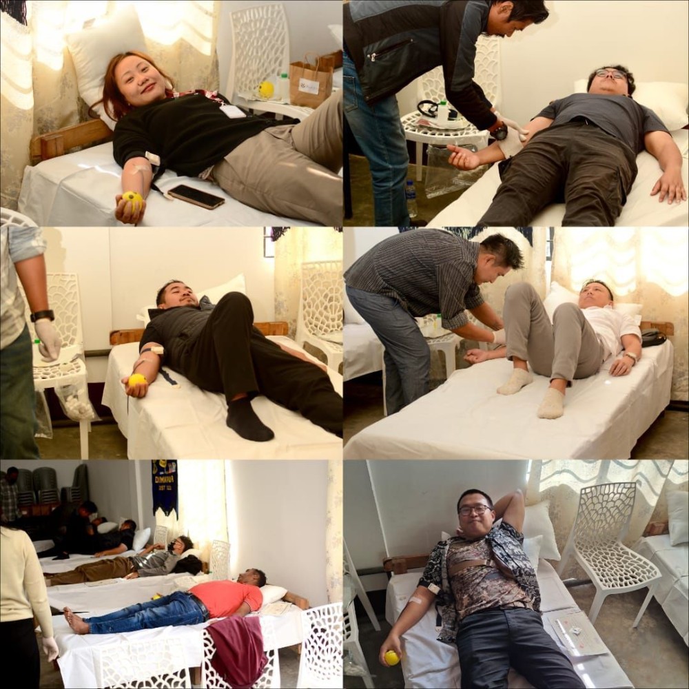 Blood donation camp at Jotsoma Community Hall, Kuda Village (A Khel).