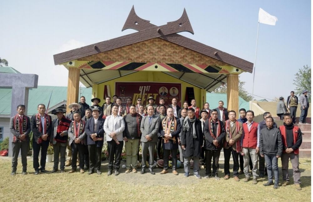 Dr Neisatuo Mero and others during KKTSA KKTSA at Khezhakeno.