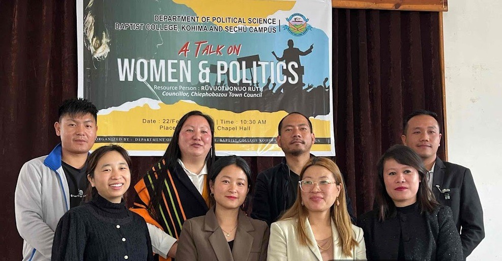 Dignitaries with others during talk on "Women and Politics on February 22.