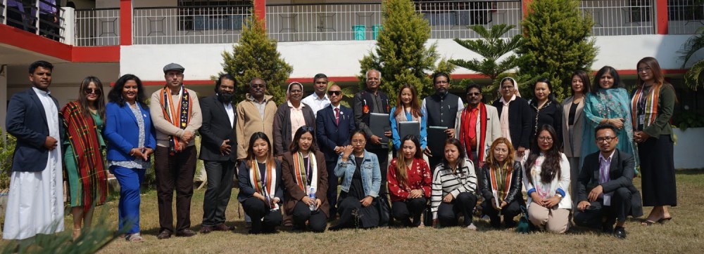 St Joseph University faculty members and dignitaries during the inauguration of the first InSPA (India School Psychology Association) Centre for North-East Region on February 27.