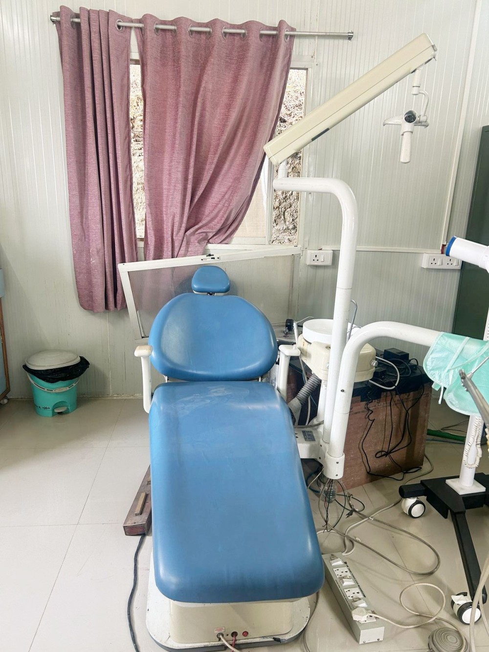 The rear window of the dental section of the ECHS Polyclinic, Kohima, seen broken after an alleged break-in attempt on the intervening night of March 10 and 11. Footprints are also seen in this handout photo. (Photo Courtesy: PRO Defence)