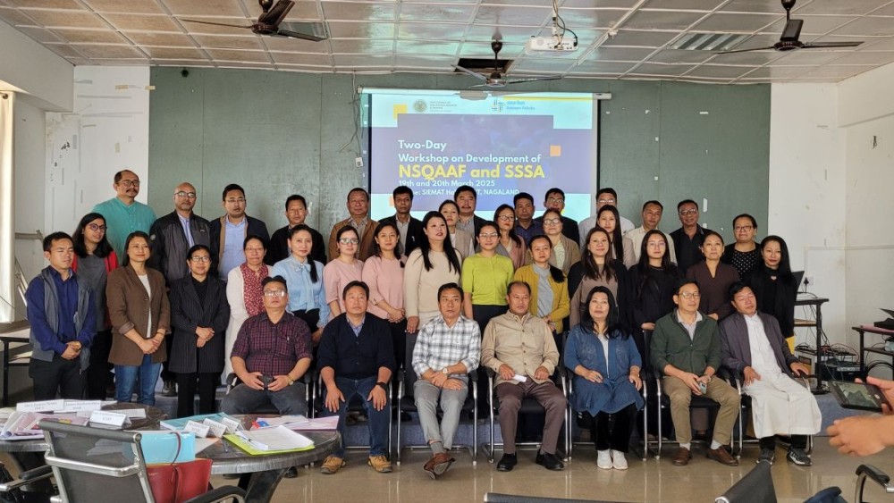 Two day workshop on development of NSQAAF and SSSA underway at SIEMAT Hakl, SCERT Kohima on March 19.