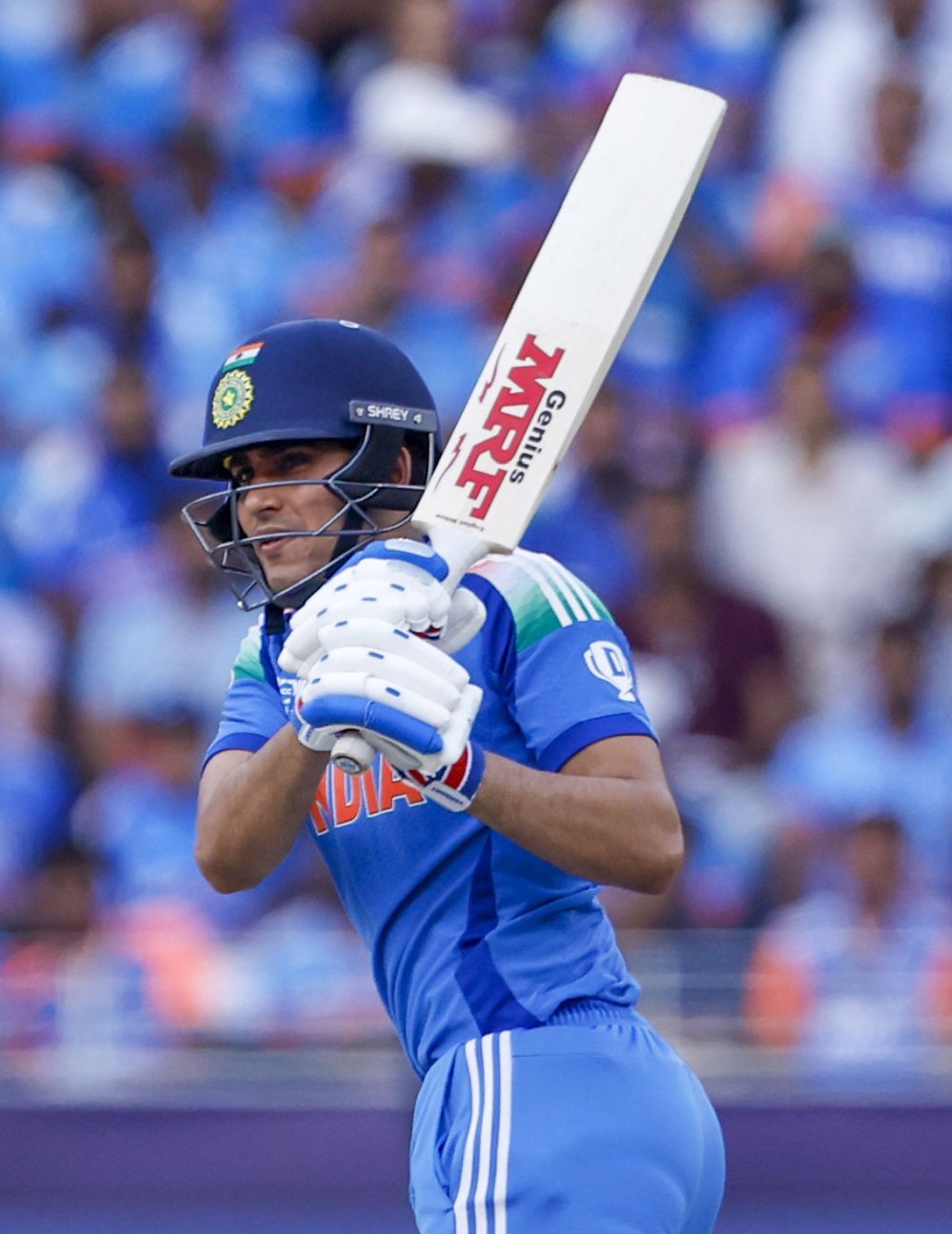 Dubai: India's Shubman Gill plays a shot during the ICC Champions Trophy final cricket match between India and New Zealand at Dubai International Cricket Stadium in Dubai on Sunday, March 09, 2025. (Photo: IANS)