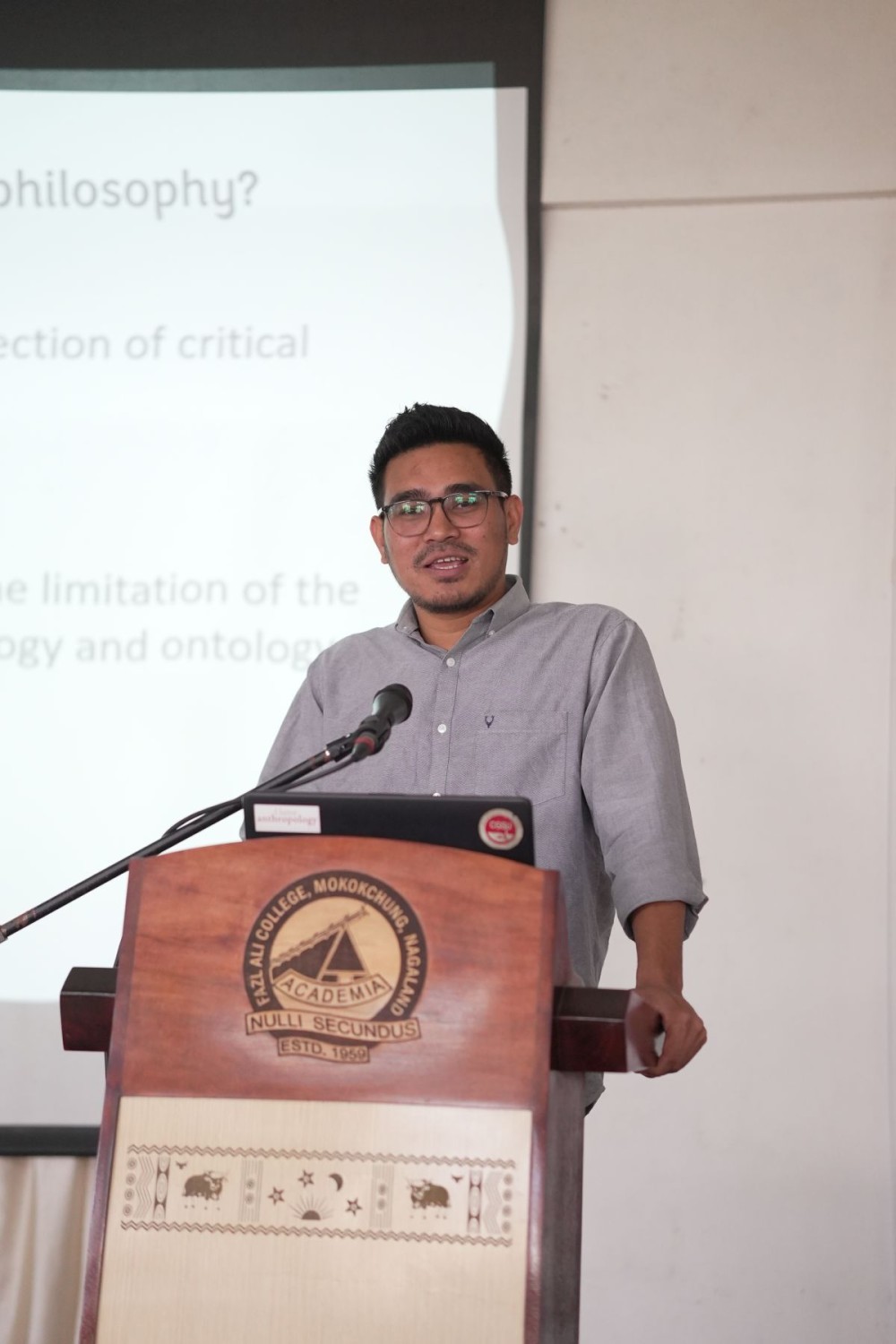 Roderick Wijunamai at Fazl Ali College on March 3.