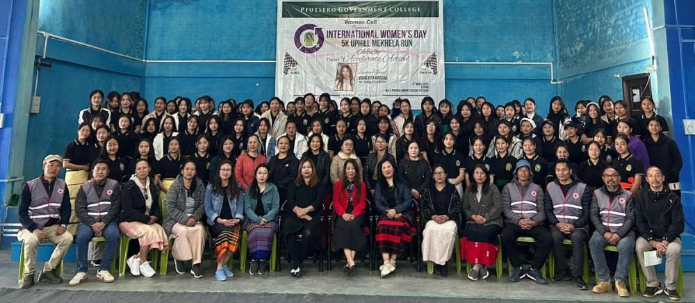 Special guest and others during the International Women’s Day event organised by Women’s Cell of Pfutsero Government College.