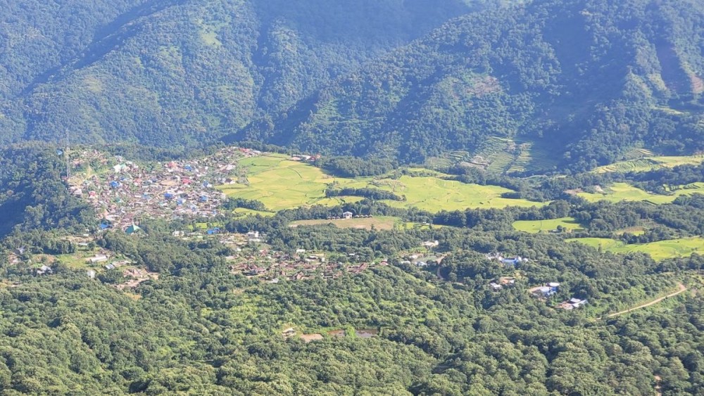 A breathtaking view Zhavame village in Phek district. (Morung File Photo)