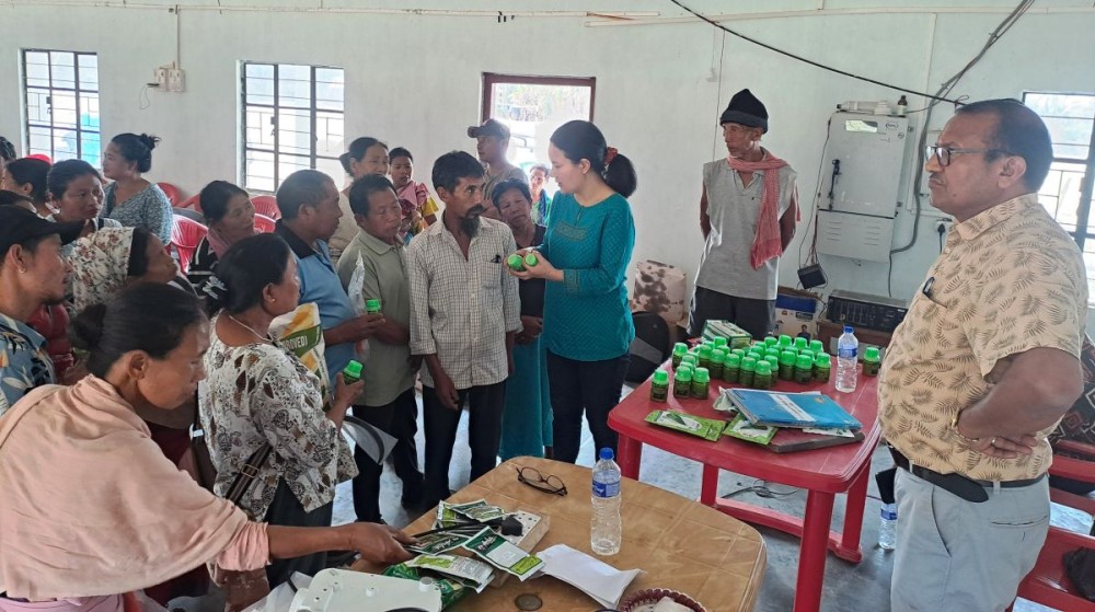Participants during the workshop at New Beisumpui village on March 19.