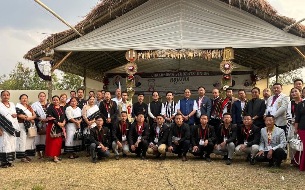 Zhaleo Rio and others during valedictory session of CSU on March 16 at Tsiepama.