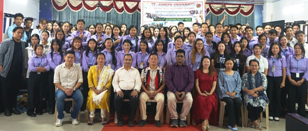 Department of Education at St Joseph University, in collaboration with Sutsung Enterprise Private Limited Dimapur, hosted a skill development programme on March 25.