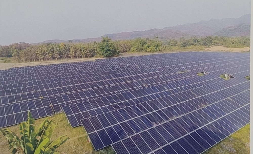 Solar Power Plant at Hovukhu village under Niuland District.