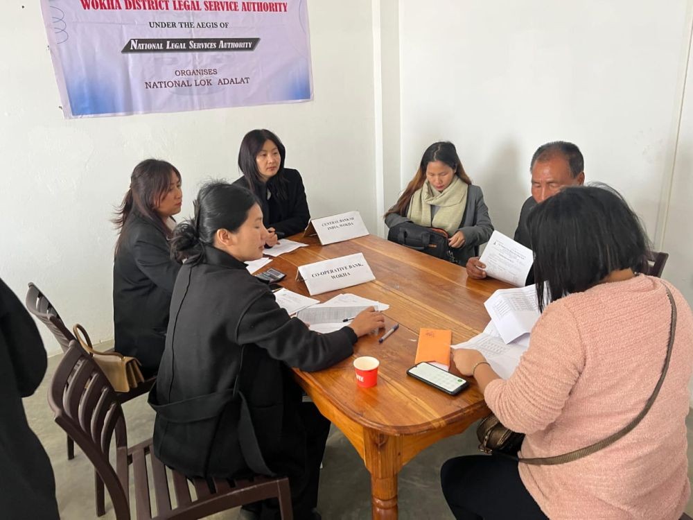 District Legal Services Authorities under the Nagaland State Legal Services Authorities conducted the 1st quarterly National Lok Adalat on March 8. (Photo Courtesy: NSLSA)