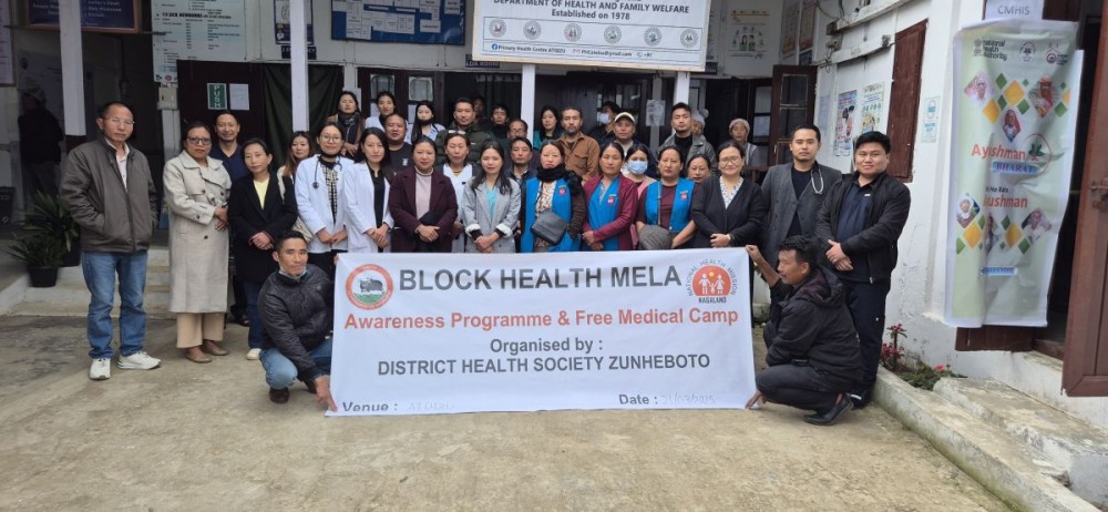 Block Health Melas were held at Atoizu PHC (Sadar Block) and Tizu Island & Kathara SC (Suruhuto Block) on March 21 and 22 respectively.