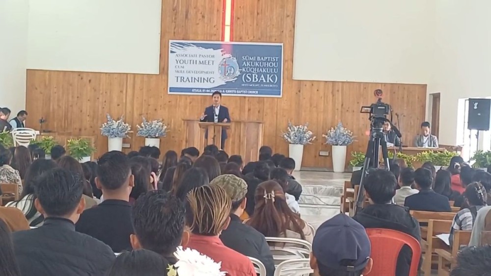 Sumi Baptist Akukuhou Kuqhakulu (SBAK) Nito Mount Zunheboto organized a one day Associate Pastor Youth and Skill Development Training on April 1. (Morung Photo)
