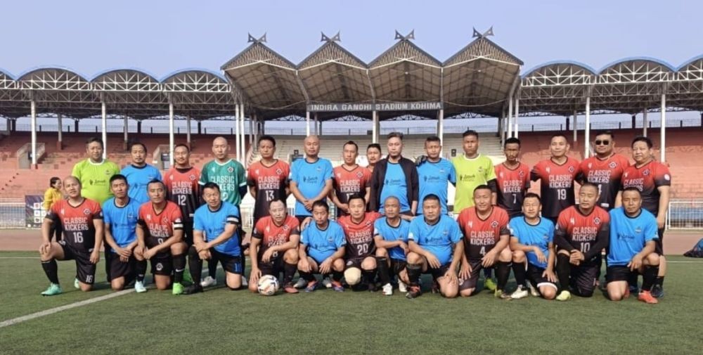 Players of United Bulls and Classic Kickers on April 8.