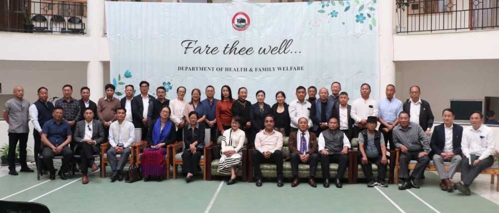 A farewell program was held for outgoing health officers was held at the Directorate of Health & Family Welfare, Kohima on April 1.