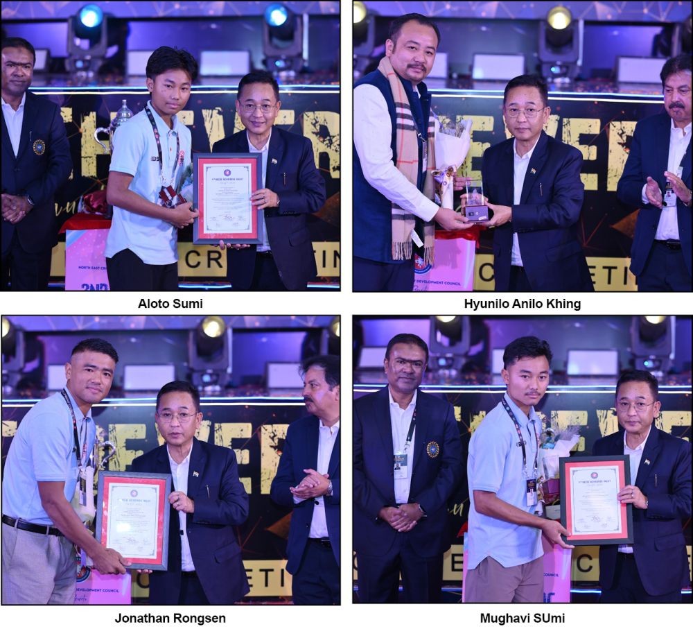 Jonathan Rongsen Nagaland Cricketers recognised at NECDC Achievers’ Nite in Gangtok ...