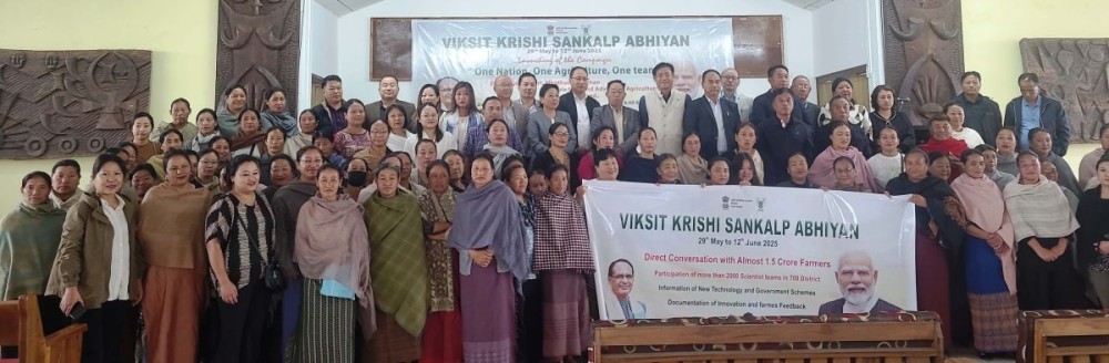 Mhathung Yanthan launches Viksik Krishi Sankalp Abhiyan in Kohima on May 29. (Morung Photo)