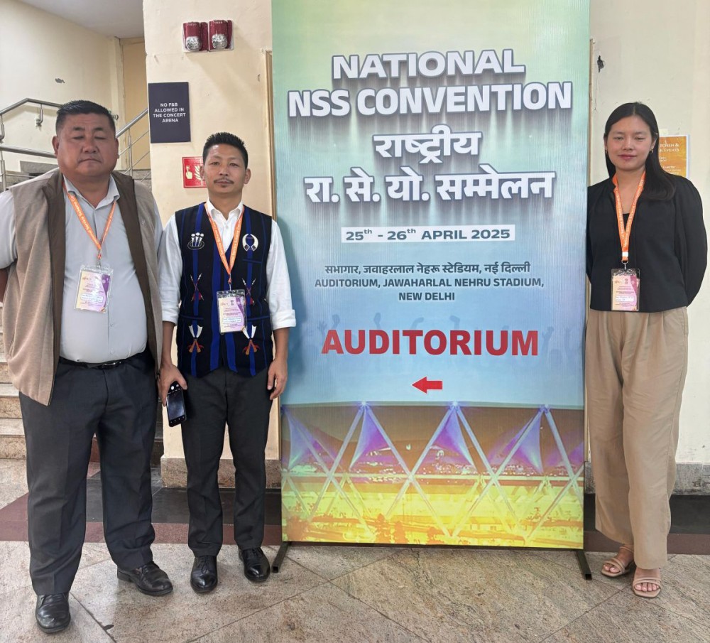 Three contingents from Nagaland at National NSS Convention held at New Delhi on April 25 and 26.