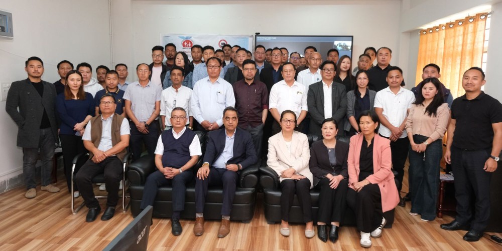 Officials and participants during the one-day training on the NextGen e-Hospital system held at NIELIT, Kohima on May 7.