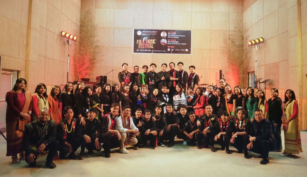 Dignitaries and others during the second day of the Folk Music Festival of NCFMA on April 30.