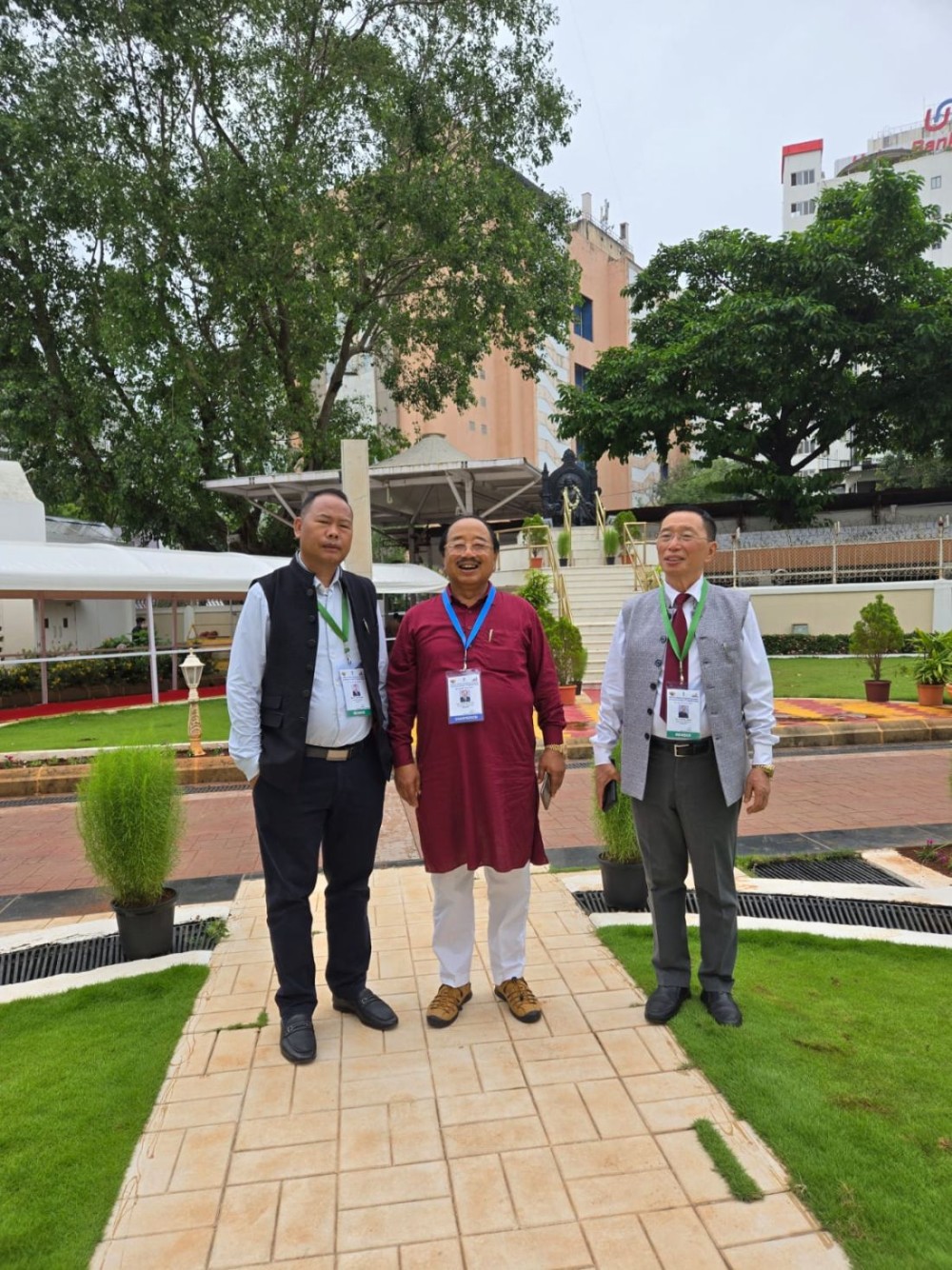Imkong L. Imchen, Chairman of the Committee on Estimates; S. Keoshu Yimchunger, Member and Dr Sukhato A. Sema, Member represented the NLA at the National Conference of Estimates of Parliament.