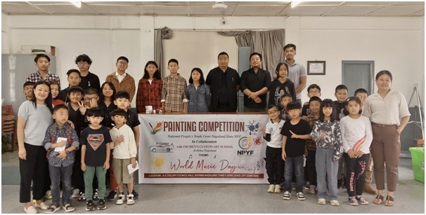 Moa Imchen, Proprietor of Imchen’s Custom Art School along with guests and participants.