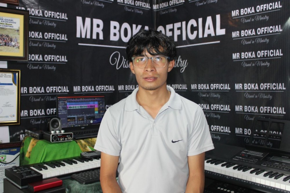 Bokavi Chophy, Associate Pastor Youth, Yemishe Village Baptist Church cum Media Official, SBAK Nito Mount. (Morung Photo)