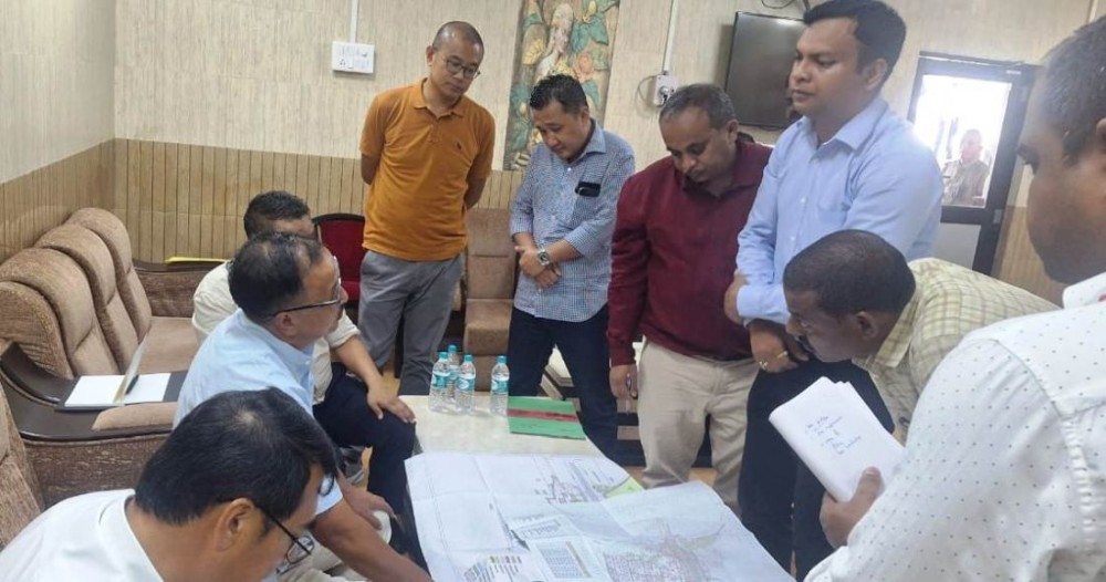 MP S Supongmeren Jamir undertook the visit to Dimapur, Sukhovi, and Molvom Railway Stations on June 10.