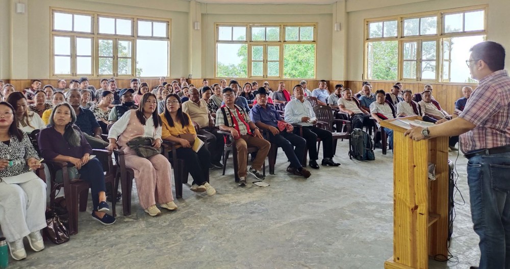 Stakeholders and participants of the one-day tourism workshop at Longrangtenem Park, Mopungchuket, held under the theme ‘Reflect, Reconnect, Reimagine’ on July 4.