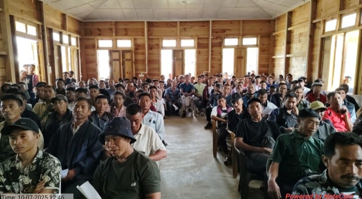 Participants at the National Fish Farmers’ Day-cum-Integrated Farming System (IFS) training at Pungro town on July 10.