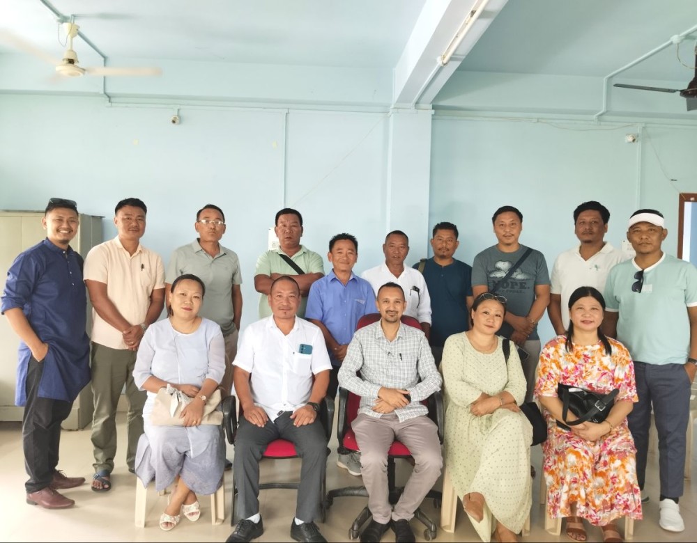 Can Youth officials with James Swu, ADC Medziphema, MTC Chairman, Ward Councilors and VDMA.