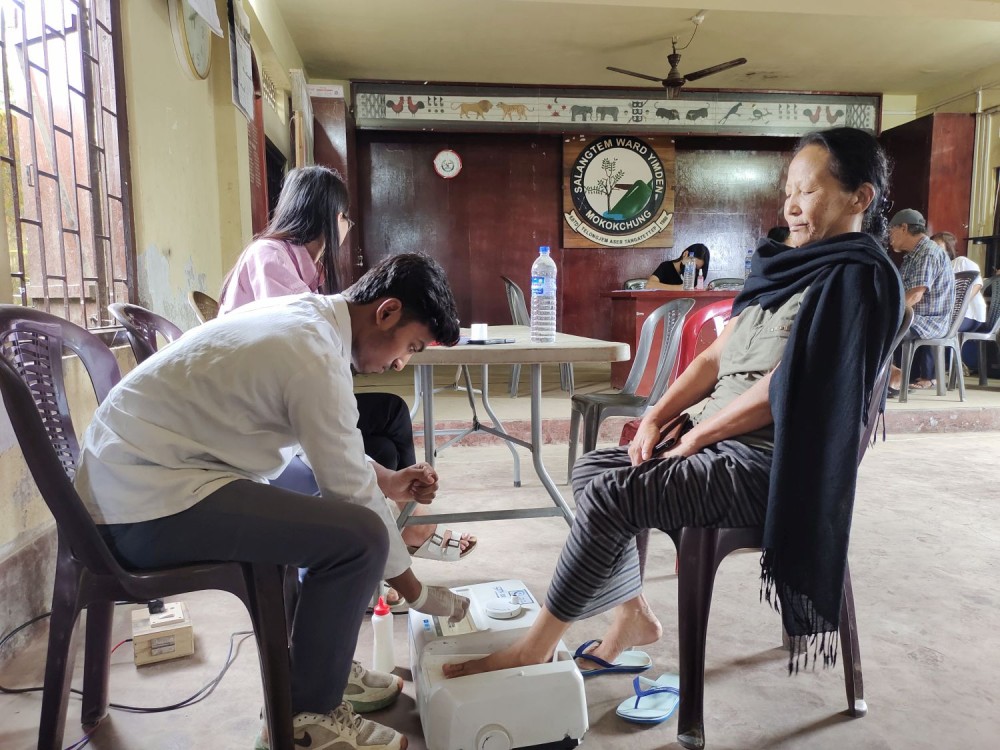 A total of 285 people availed the services on the first day of the three-day free community medical camp in Mokokchung on July 17. (Morung Photo)