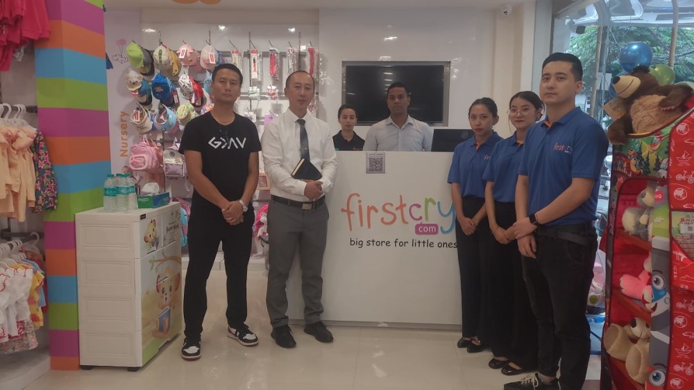 Dignitaries and others during the launch of FirstCry’s second outlet in Kohima on July 3. (Morung Photo)
