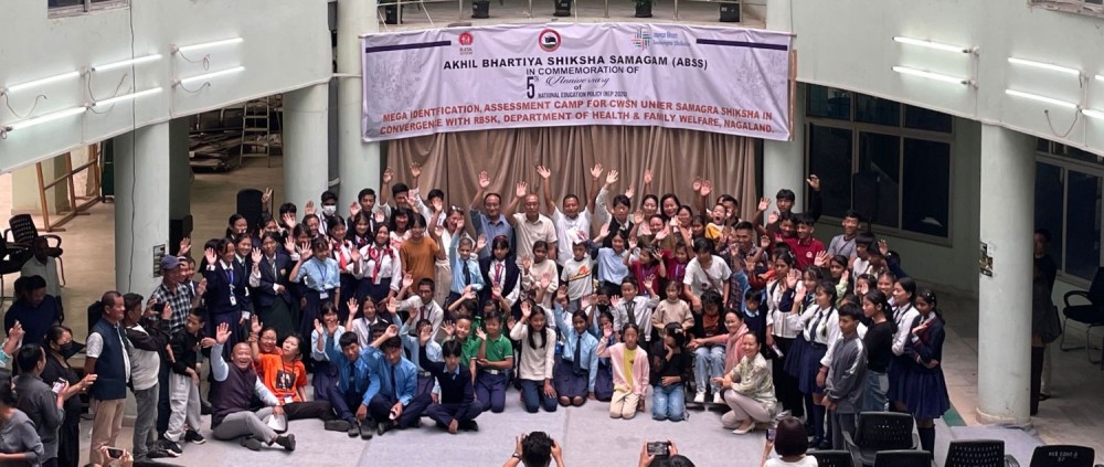 A mega identification and assessment camp for Children with Special Needs (CwSN) was held at Naga Hospital Authority Kohima.