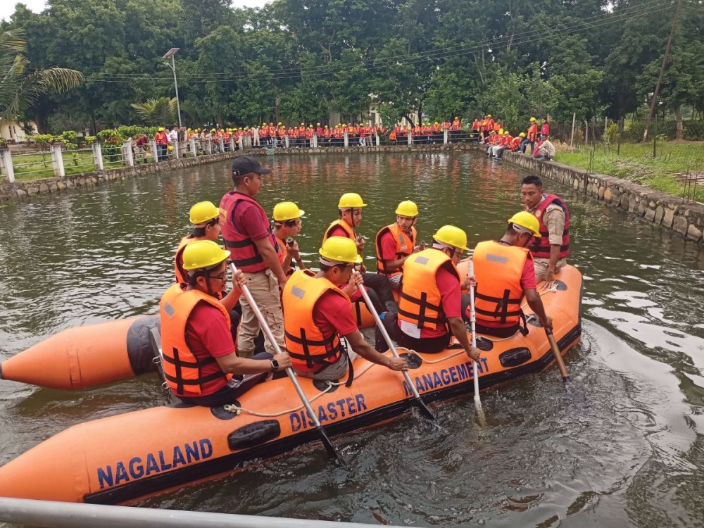 NSS volunteers gets train on Yuva Aapda Mitra Scheme at CTI Toluvi.